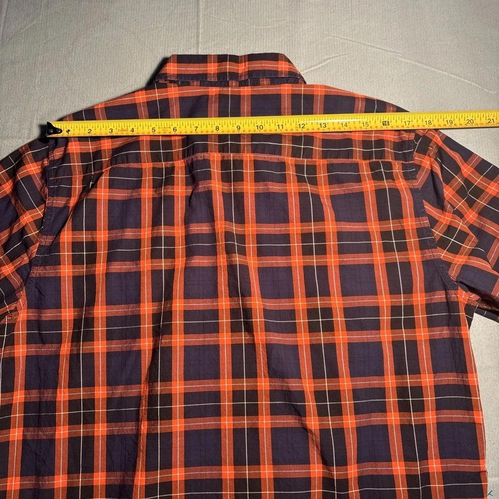 Banana Republic Button Down Shirt Plaid Large Slim Fit